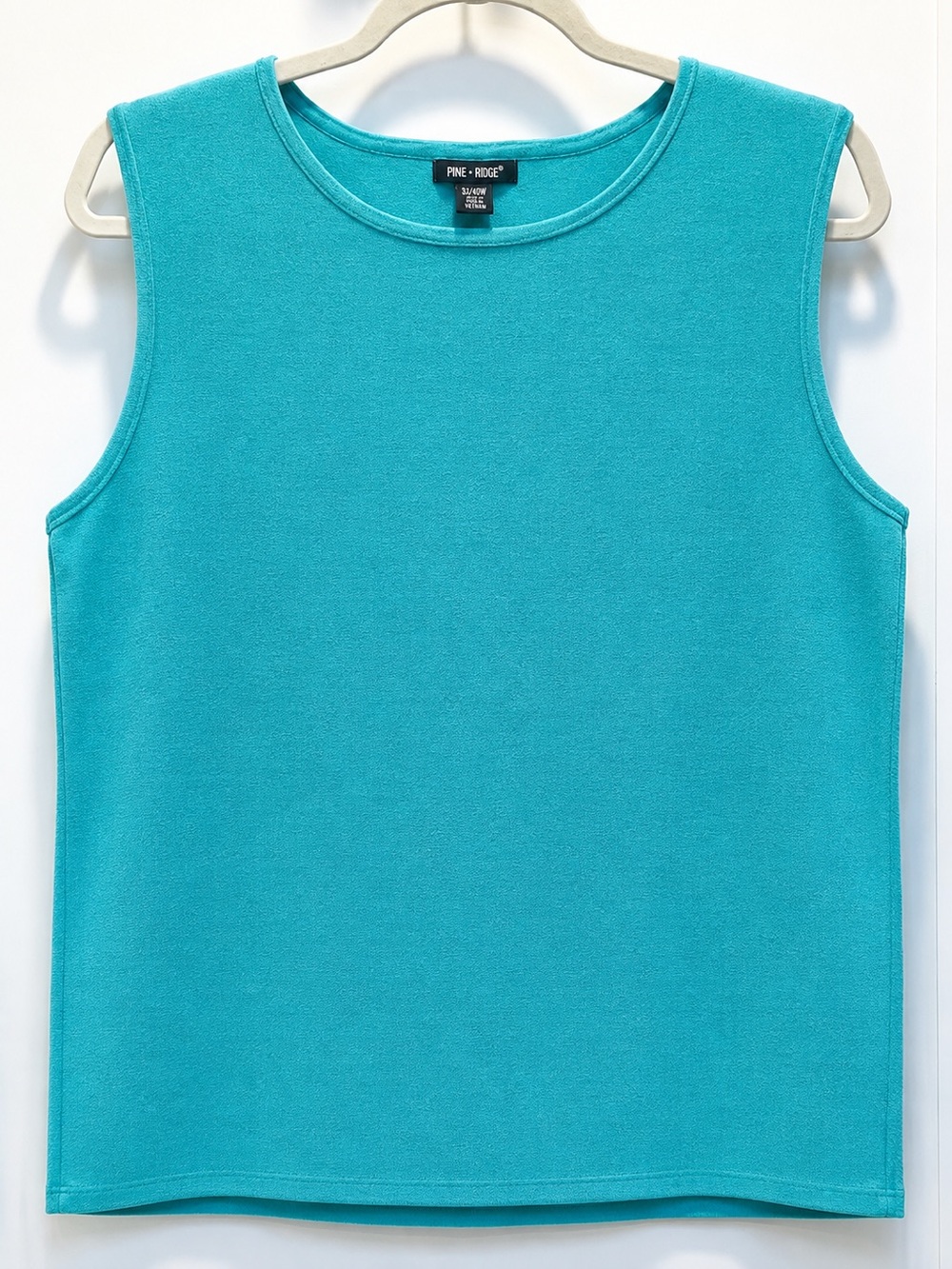 EUC Spring & Mercer Turquoise Blue Knit Sleeveless Tank Top Boxy